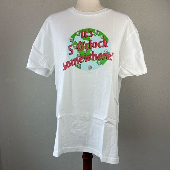 NWOT It’s 5 O’Clock Somewhere T-Shirt Size L - Picture 2 of 5